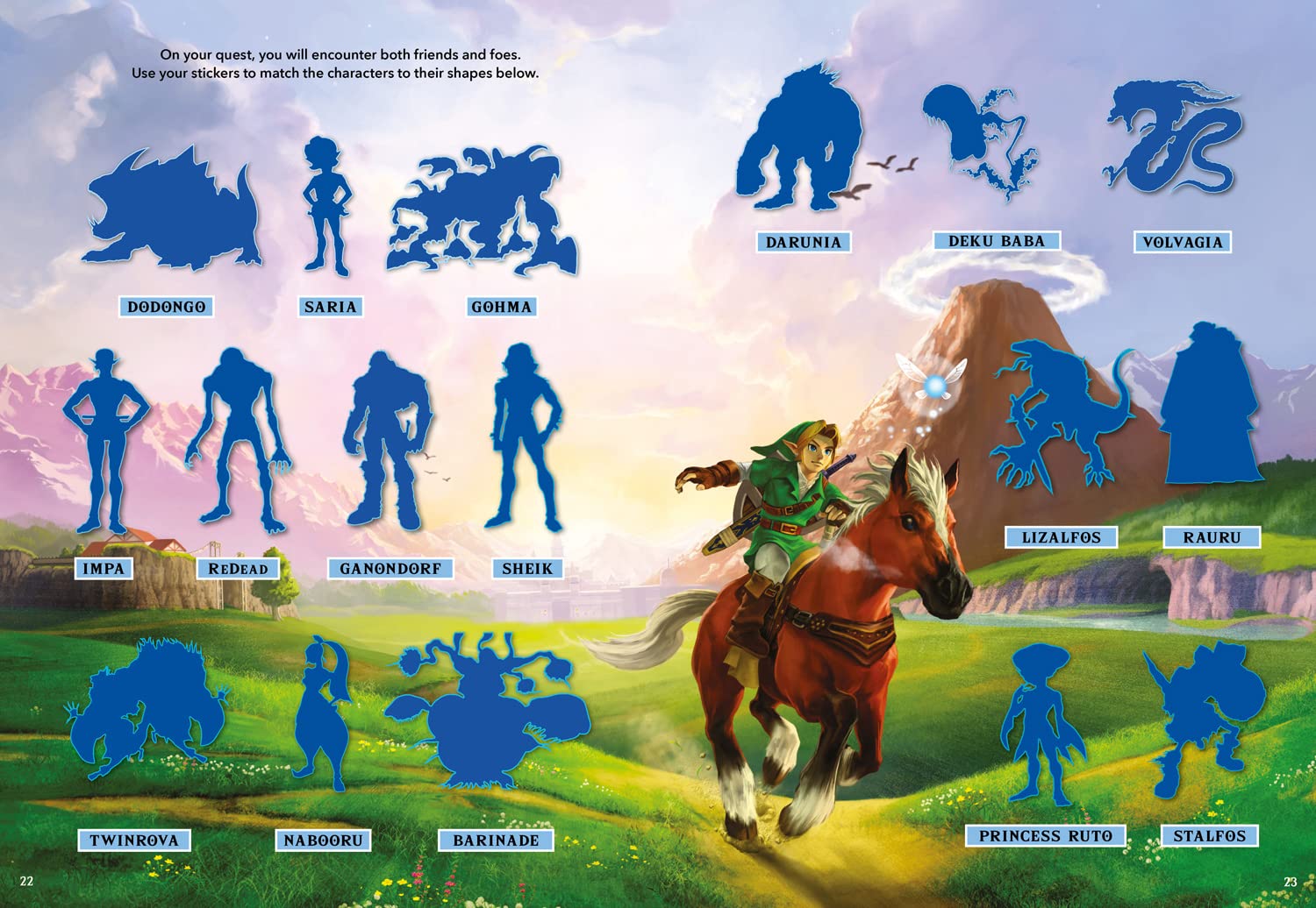 Legend Of Zelda Breath Of The Wild Official Sticker Book
