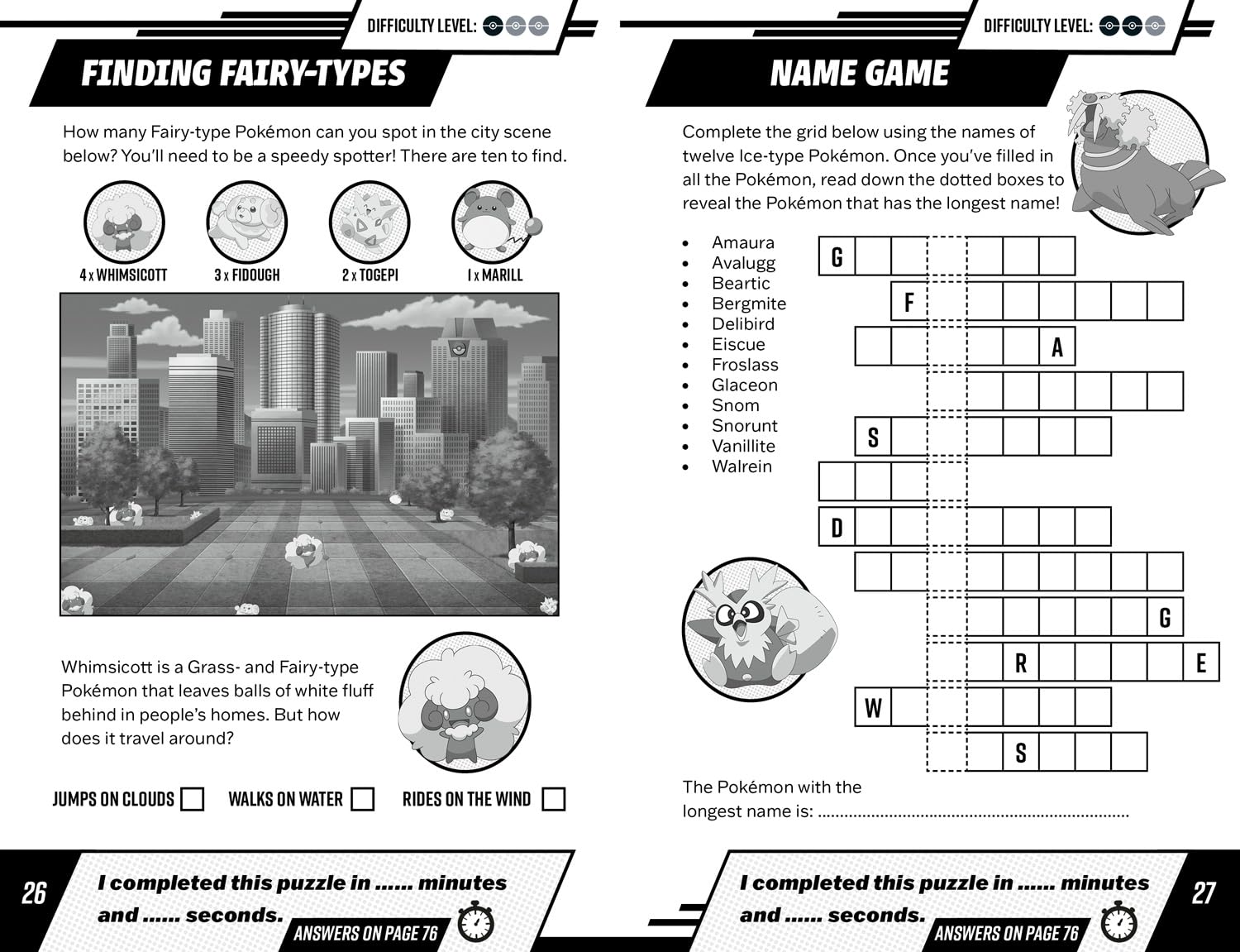 Pokemon 5 Minute Challenges