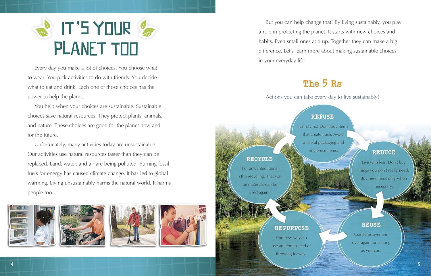 Your Sustainable World: A Kid's Guide to Everyday Choices That Help the Planet!