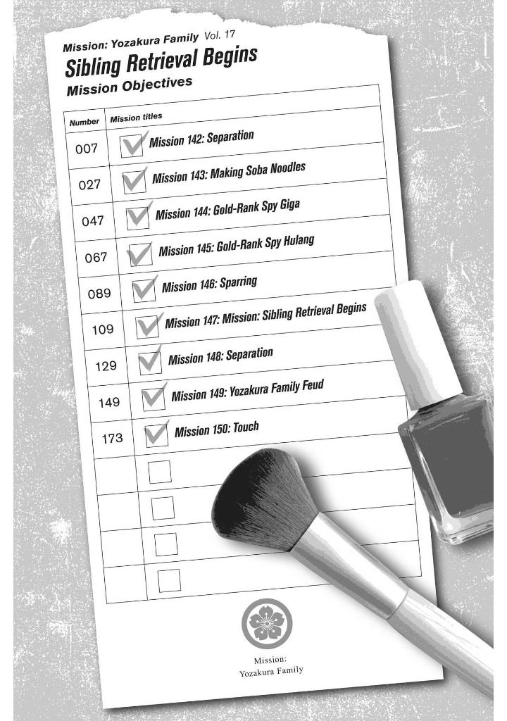 Mission: Yozakura Family, Vol. 17