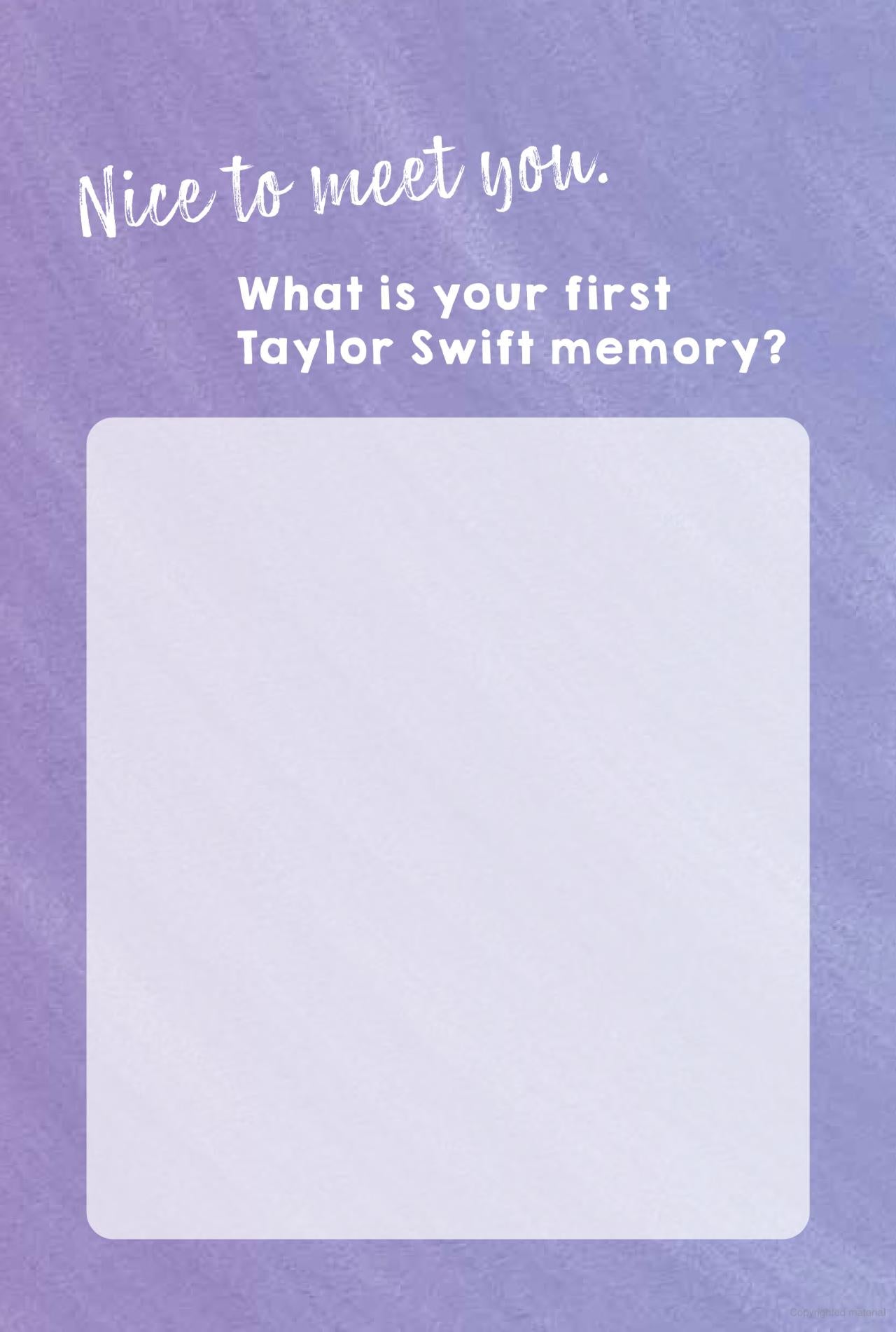 Blank Spaces- An Unofficial Taylor Swift Fan Journal