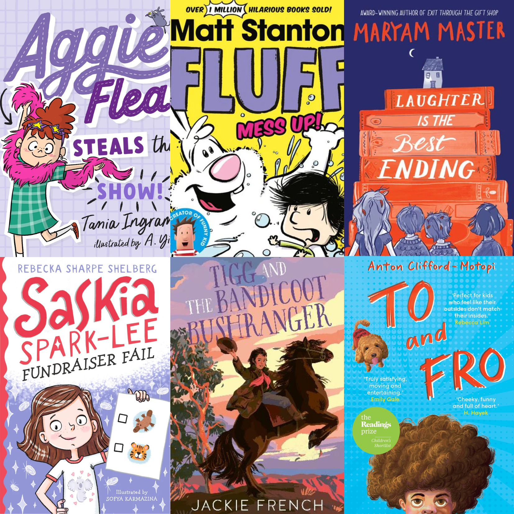 CBCA 2025 Shortlist Younger Readers - Set of 6