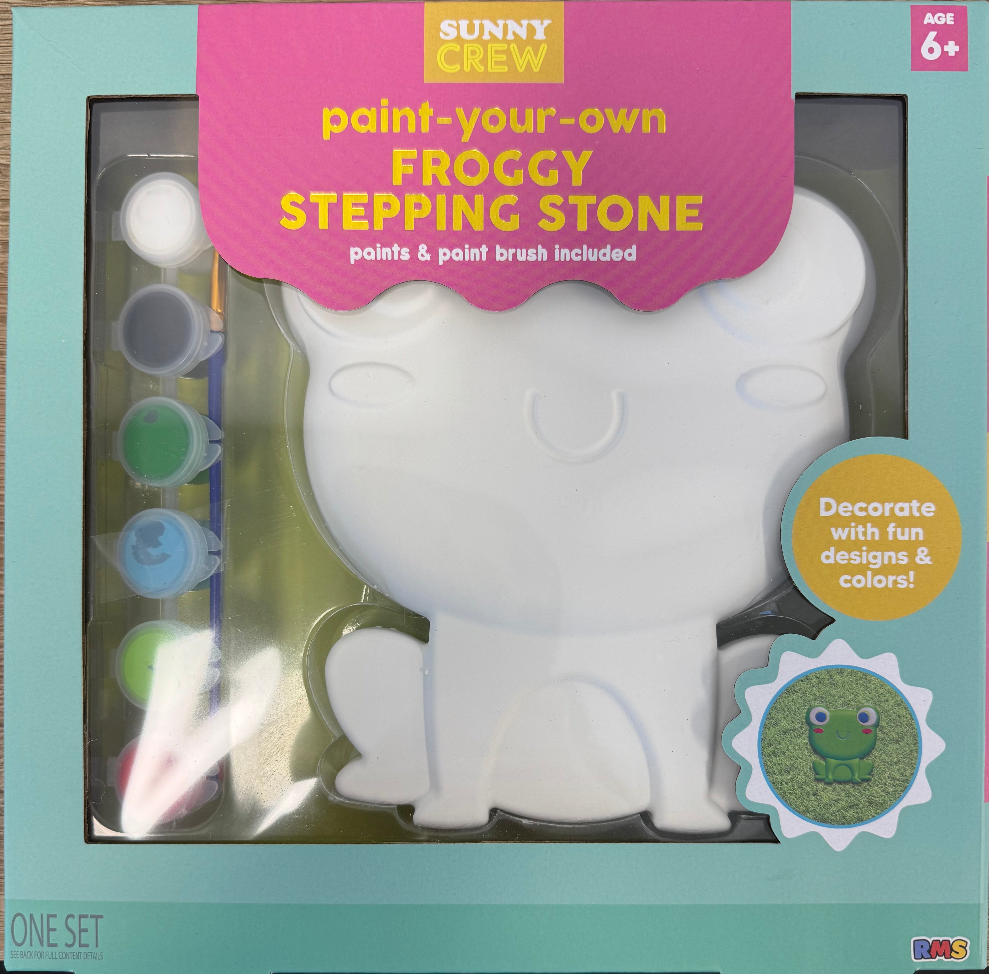 Paint-Your-Own Froggy Stepping Stone