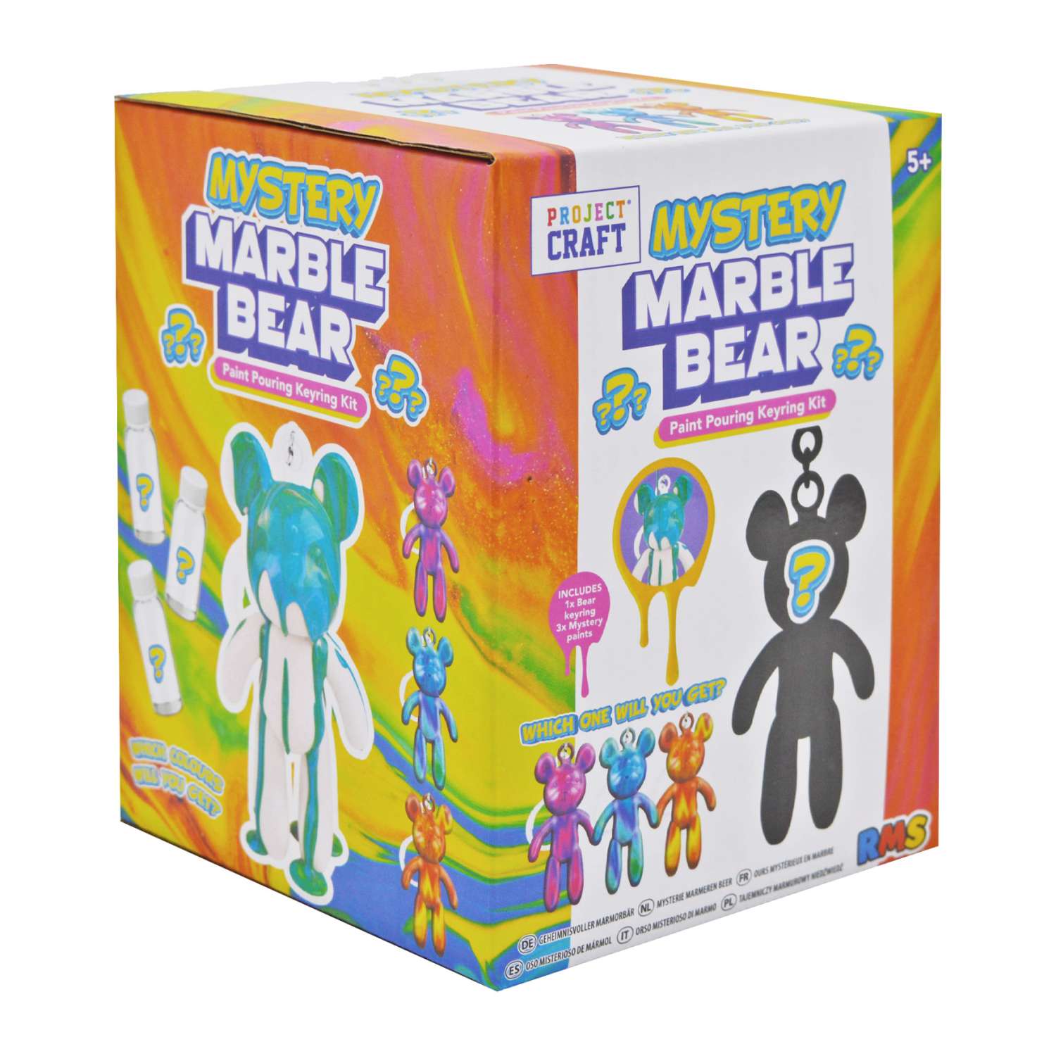 Mystery Marble Bear Paint Pouring Kit