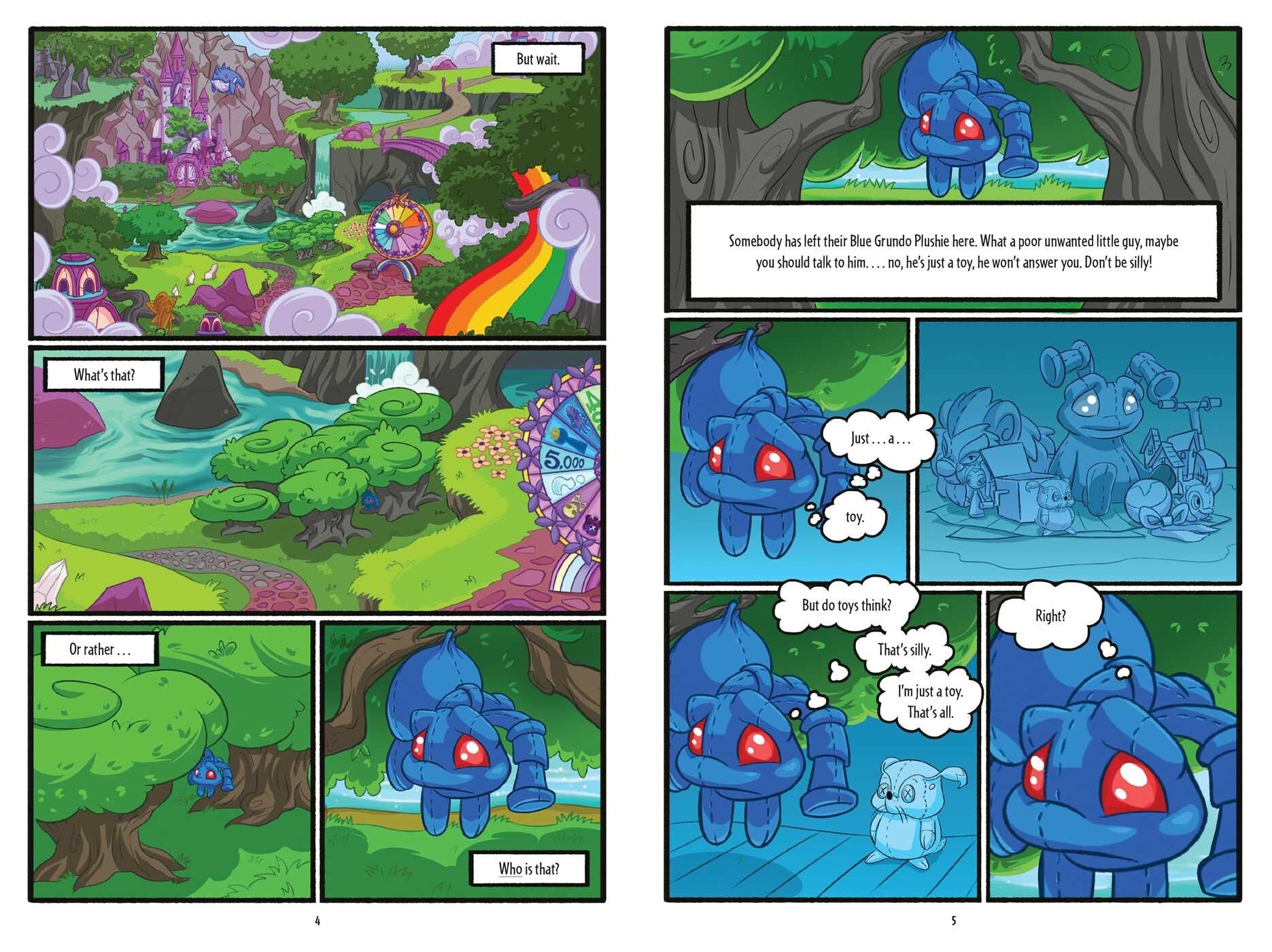 Neopets: The Discarded Magical Blue Grundo Plushie of Prosperity