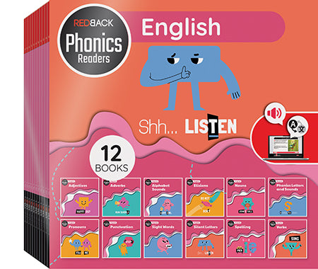 Redback Phonics Readers English Pack (12 Books)