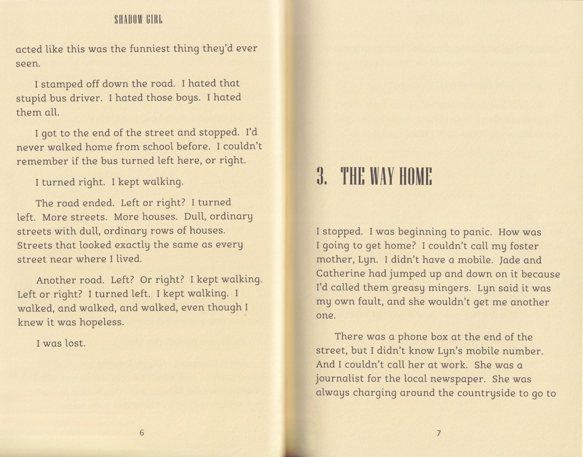 Shadow Girl (Dyslexia Friendly)