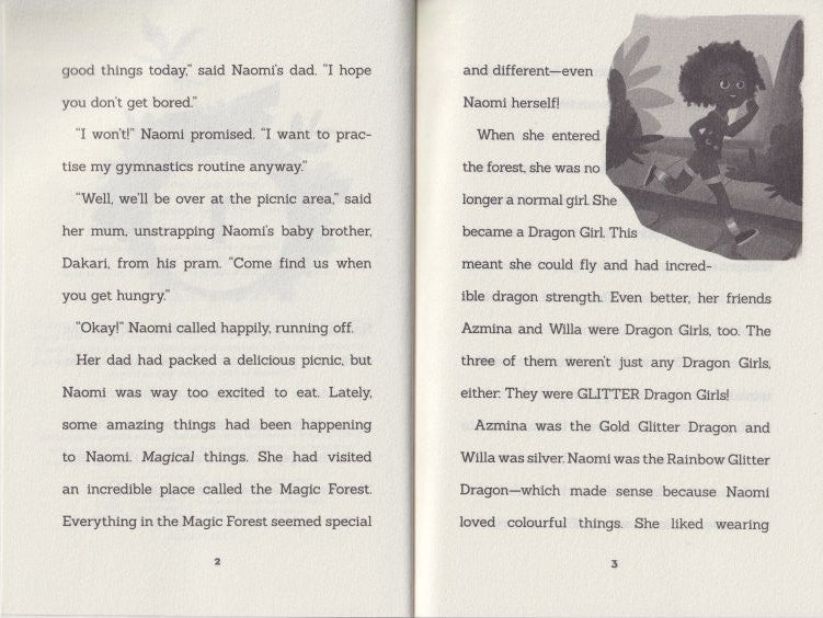 Dragon Girls BK 3: Naomi the Rainbow Glitter Dragon