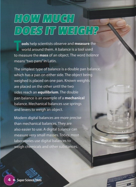 Super Sci T: Using a Balance (Hardcover)