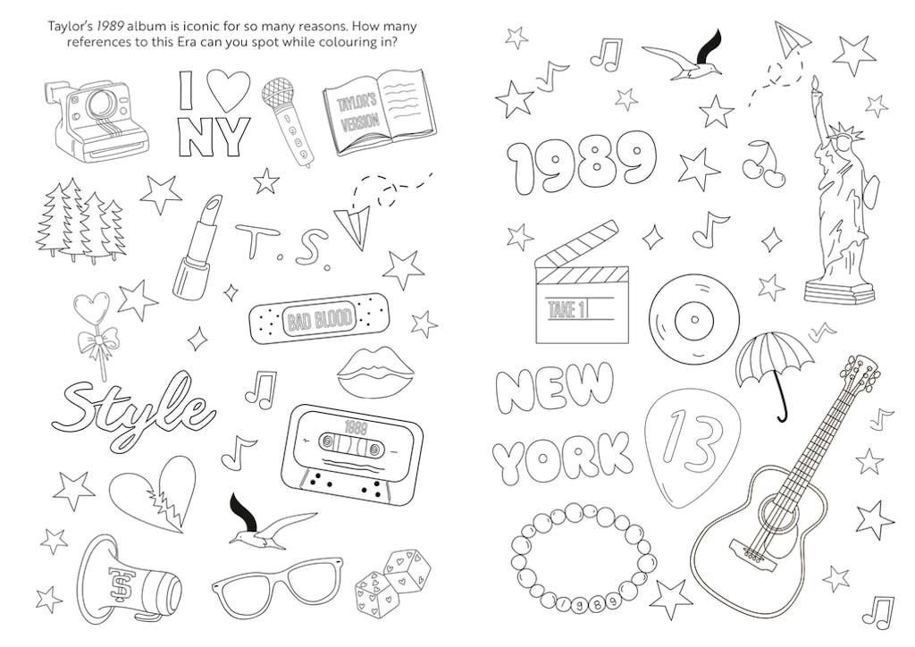 Superstar Colouring: Taylor Swift