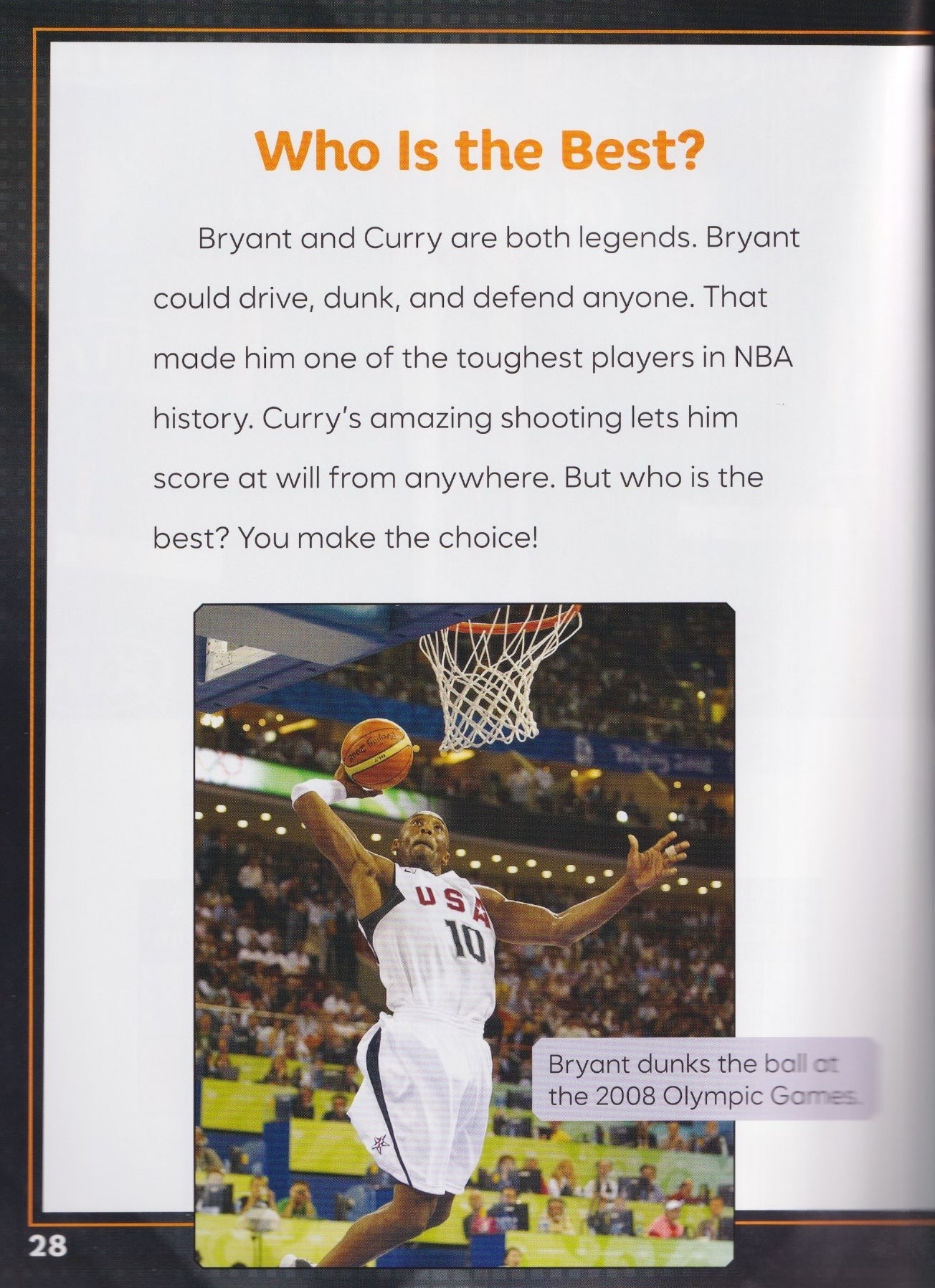 Sports Illustrated Kids: Stephen Curry VS Kobe Bryant: Basketball Legends Face Off