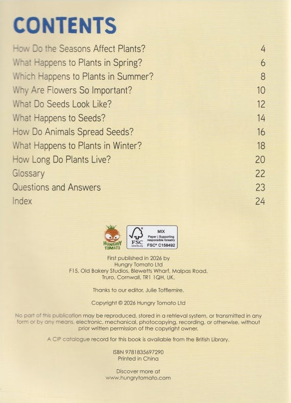 Young Science Seekers: Why Do Plants Grow in Spring?