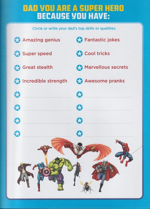 Dad You Are My Super Hero (Marvel)
