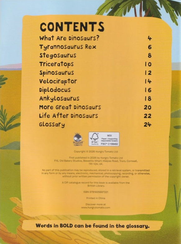 Young Adventurers: My Book About Dinosaurs