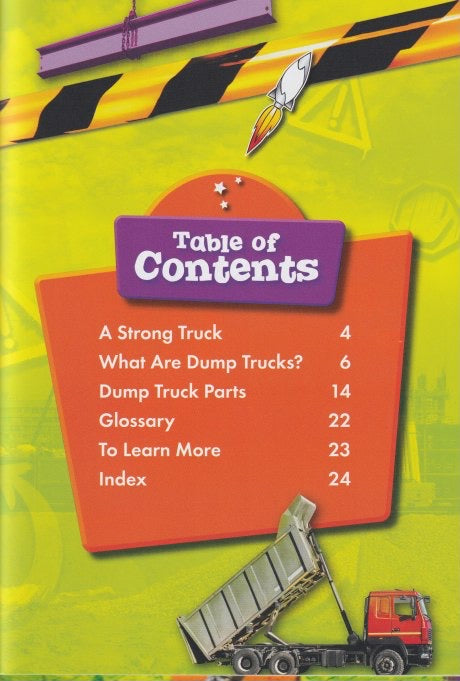 At The Construction Site: Dump Trucks