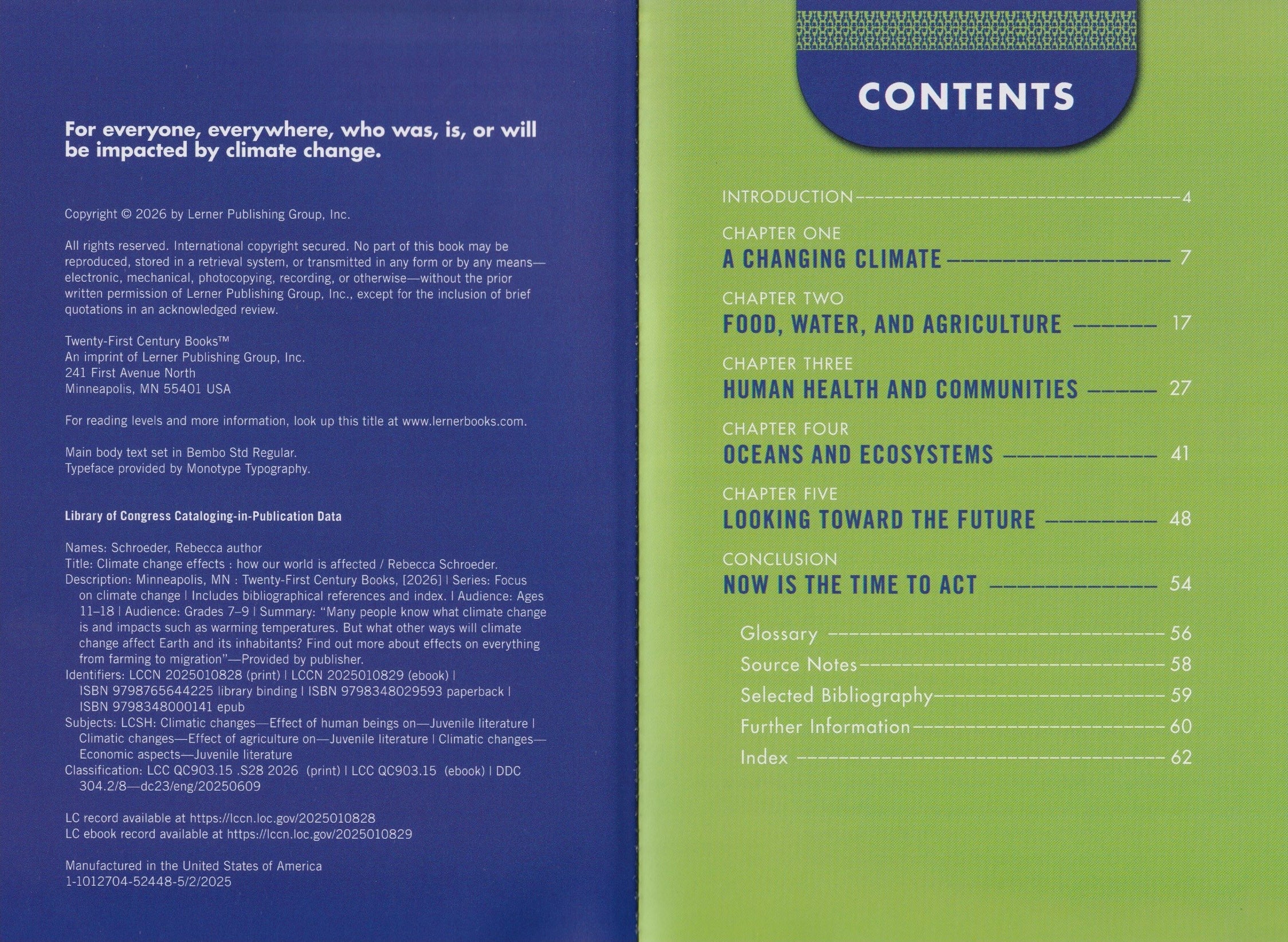 Focus on Climate Change: Climate Change Effects