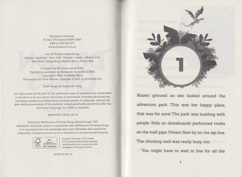 Dragon Girls BK 3: Naomi the Rainbow Glitter Dragon