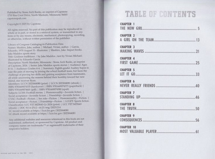 Jake Maddox Sports Stories: Gridiron Trailblazer