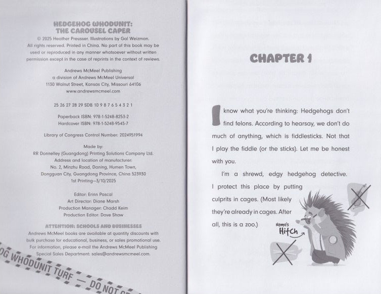 Hedgehog Whodunit: The Carousel Caper (Vol 2)