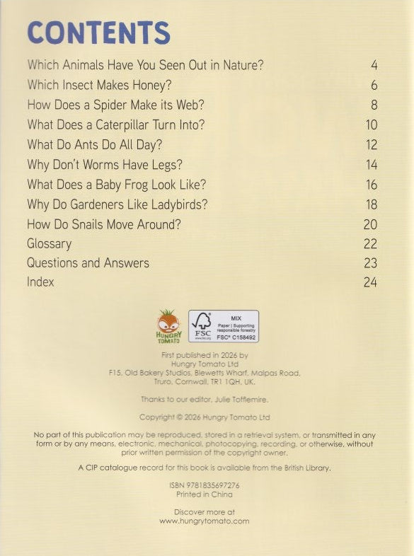 Young Science Seekers: Why Don't Worms Have Legs?