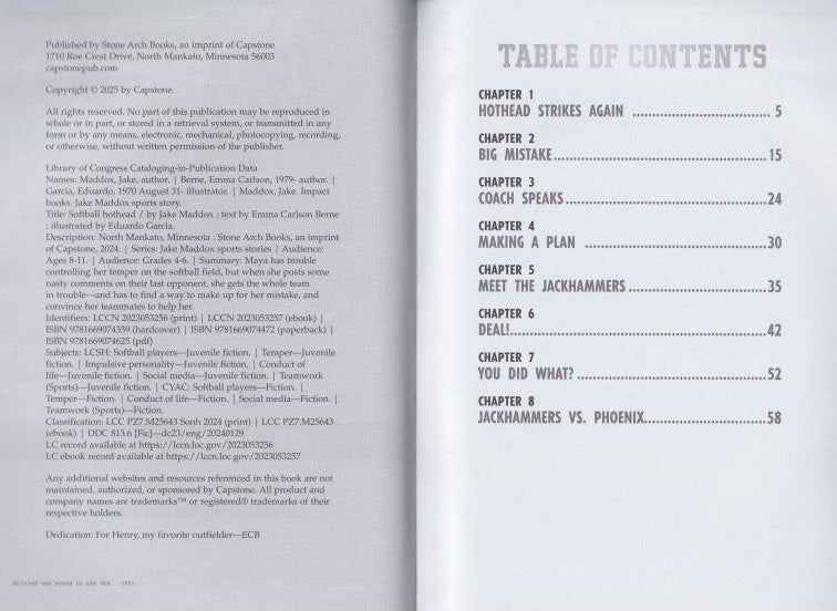 Jake Maddox Sports Stories: Softball Hothead