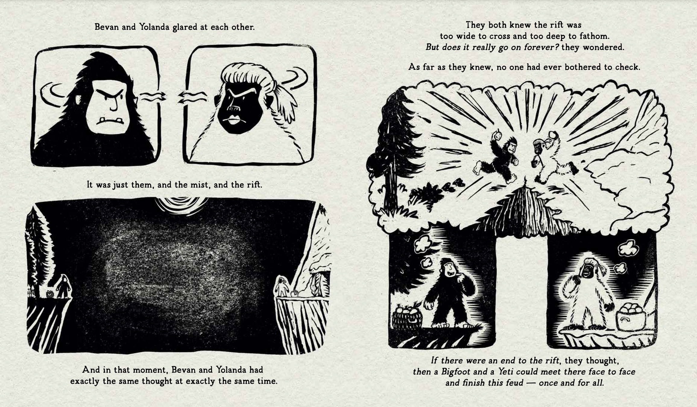 Bigfoot vs Yeti: A love story