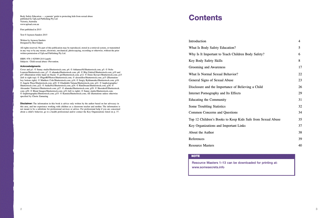 Body Safety Education: A parents' guide to protecting kids from sexual abuse