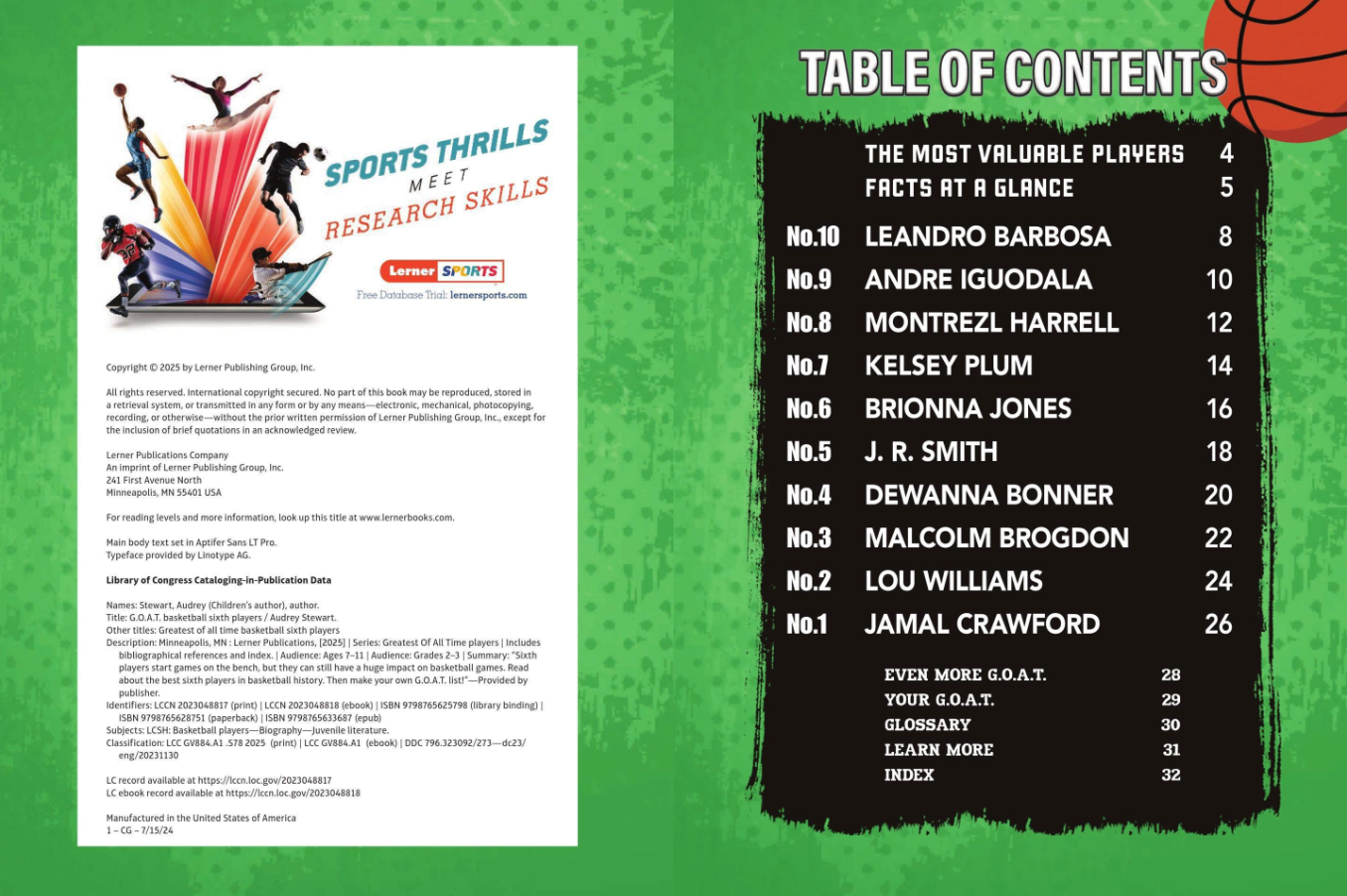 G.O.A.T: Basketball Sixth Players (Hardcover)