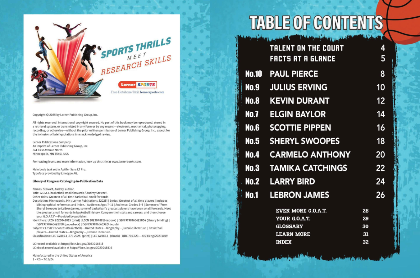 G.O.A.T: Basketball Small Forwards (Hardcover)