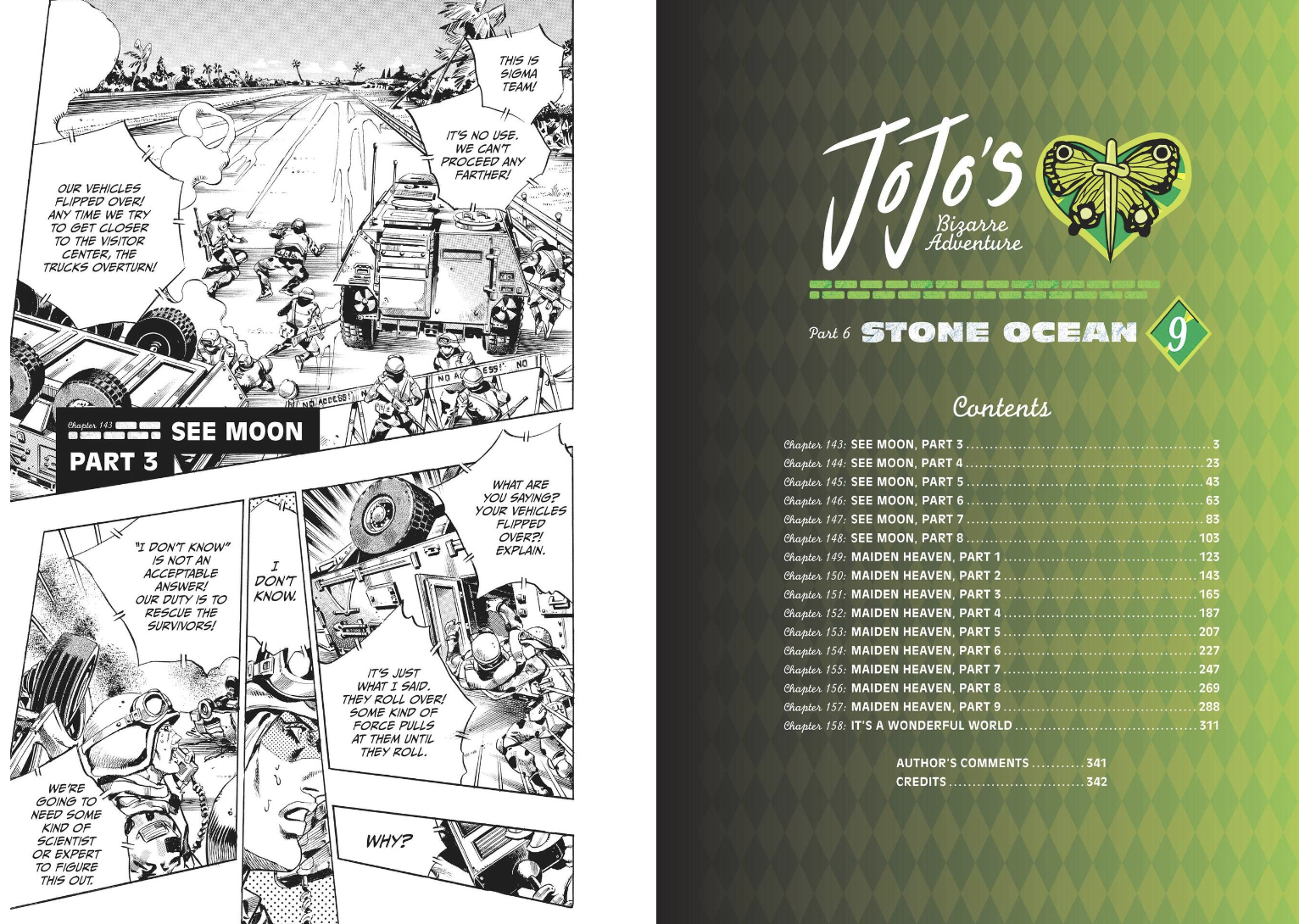 JoJo's Bizarre Adventure: Part 6--Stone Ocean, Vol. 9