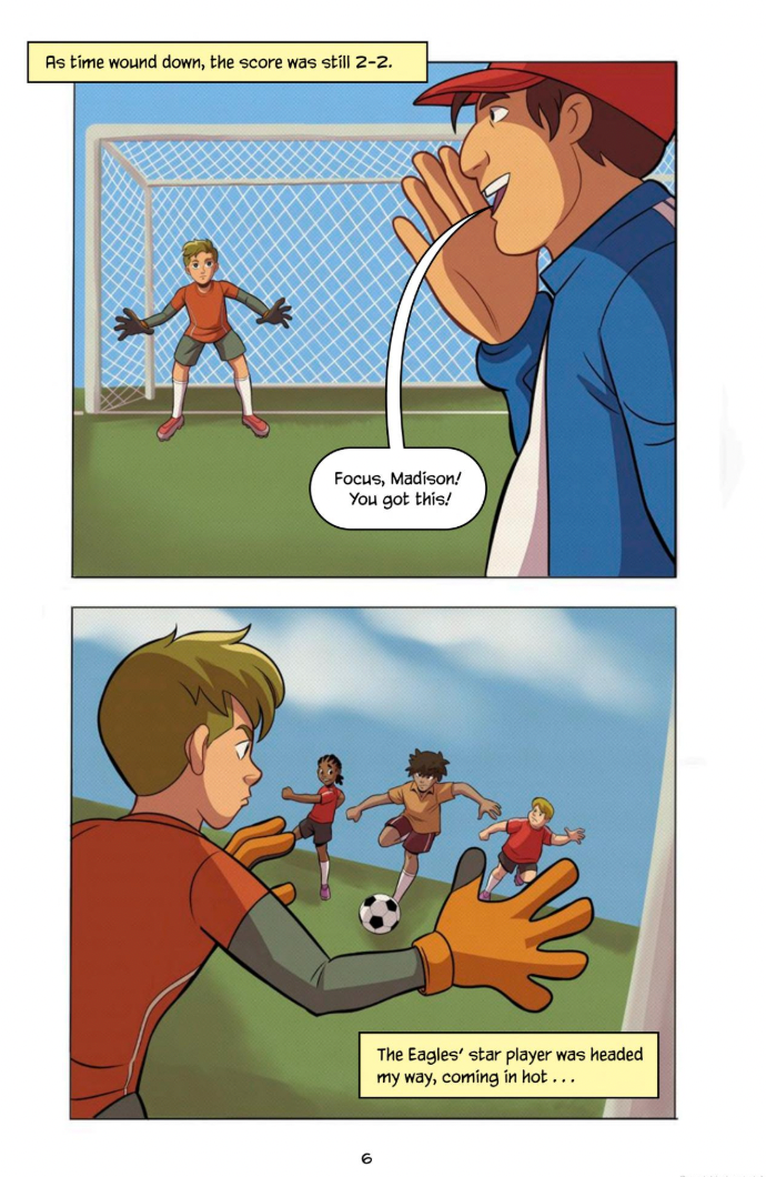 Jake Maddox Graphic Novels: Rock 'n' Goal