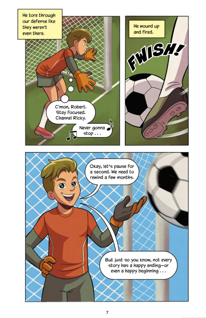 Jake Maddox Graphic Novels: Rock 'n' Goal