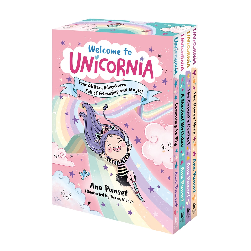 Welcome to Unicornia: A Sparkly 4 Book Boxed Set (slipcase)