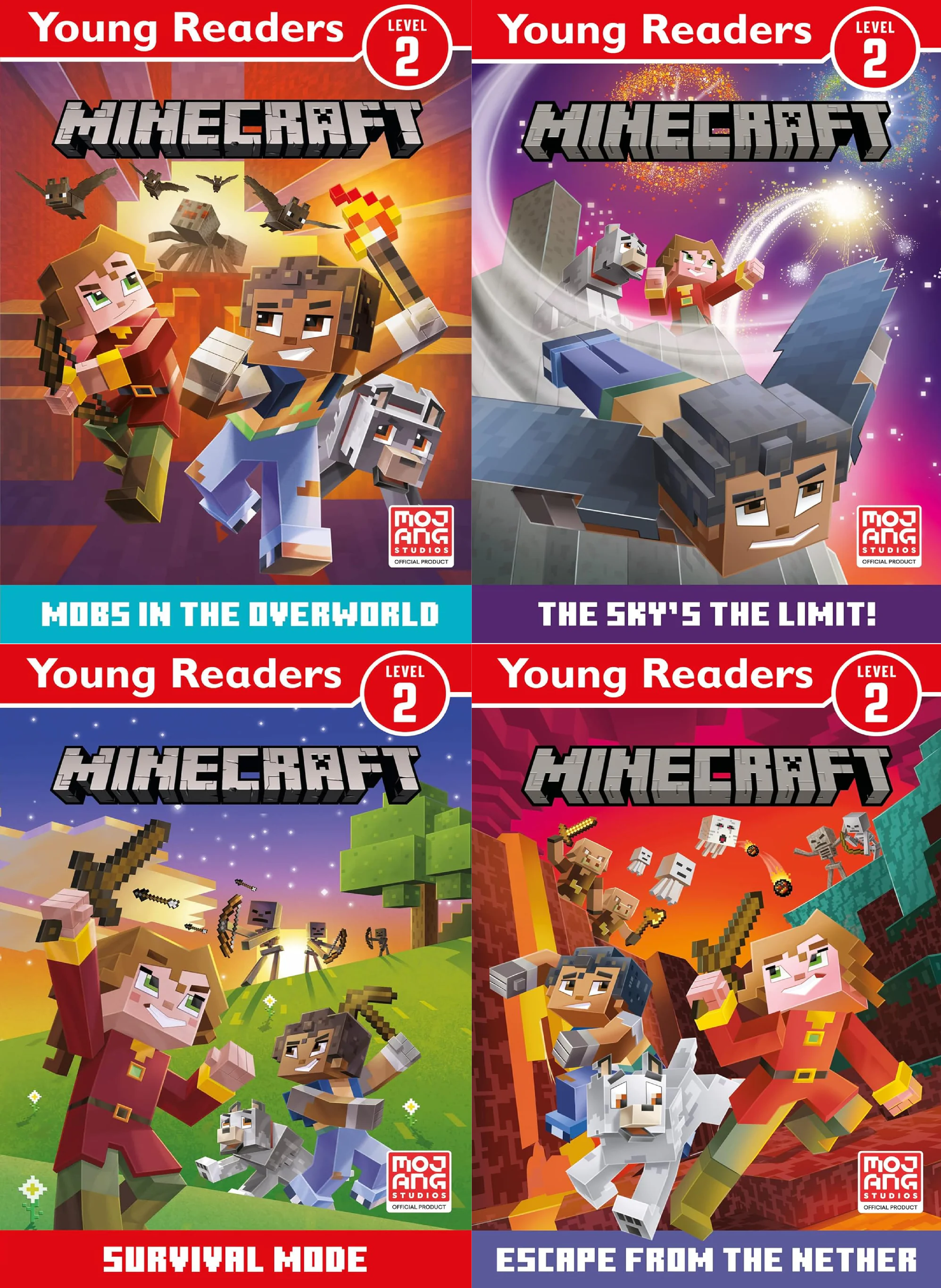 Young Readers Minecraft 4 Pack
