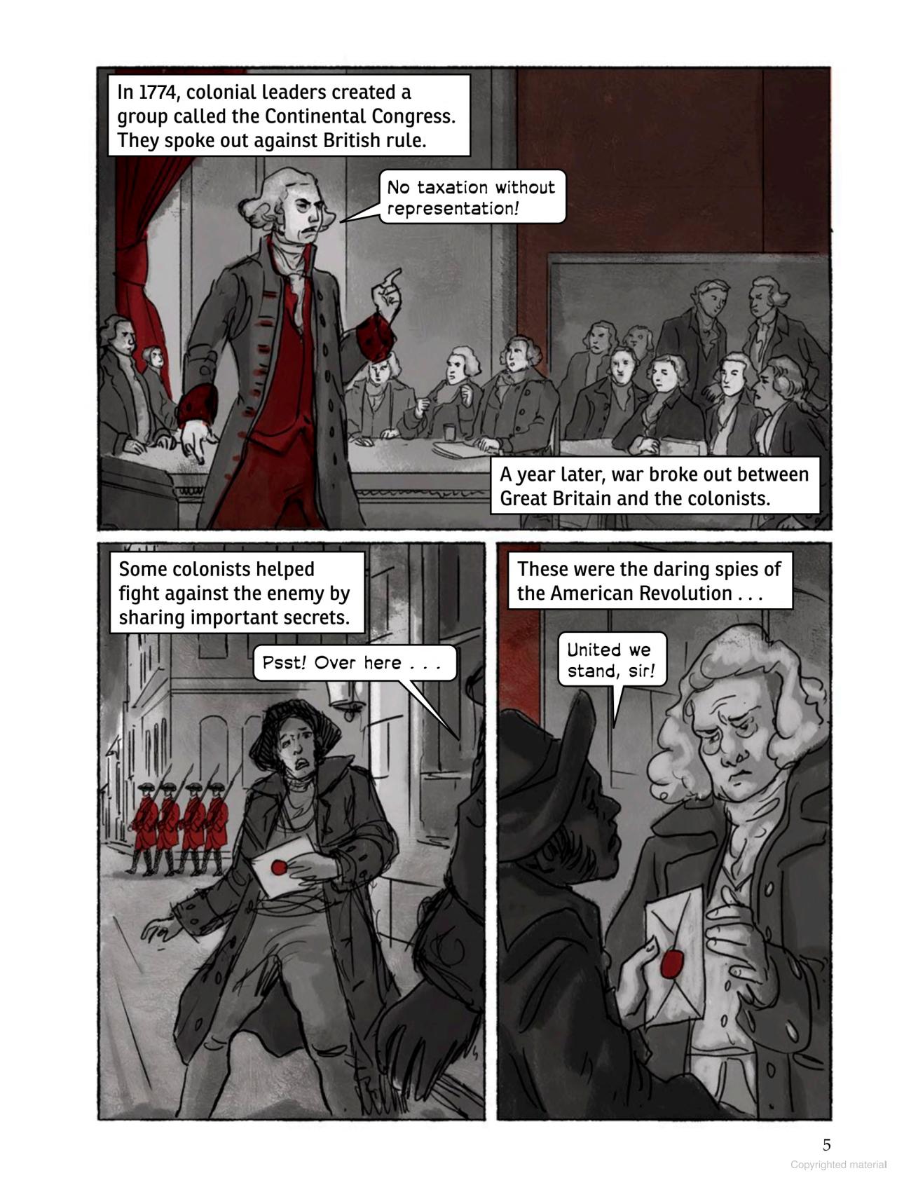 Spy Story Graphics: Agents of Independence: Daring Spies of the American Revolution