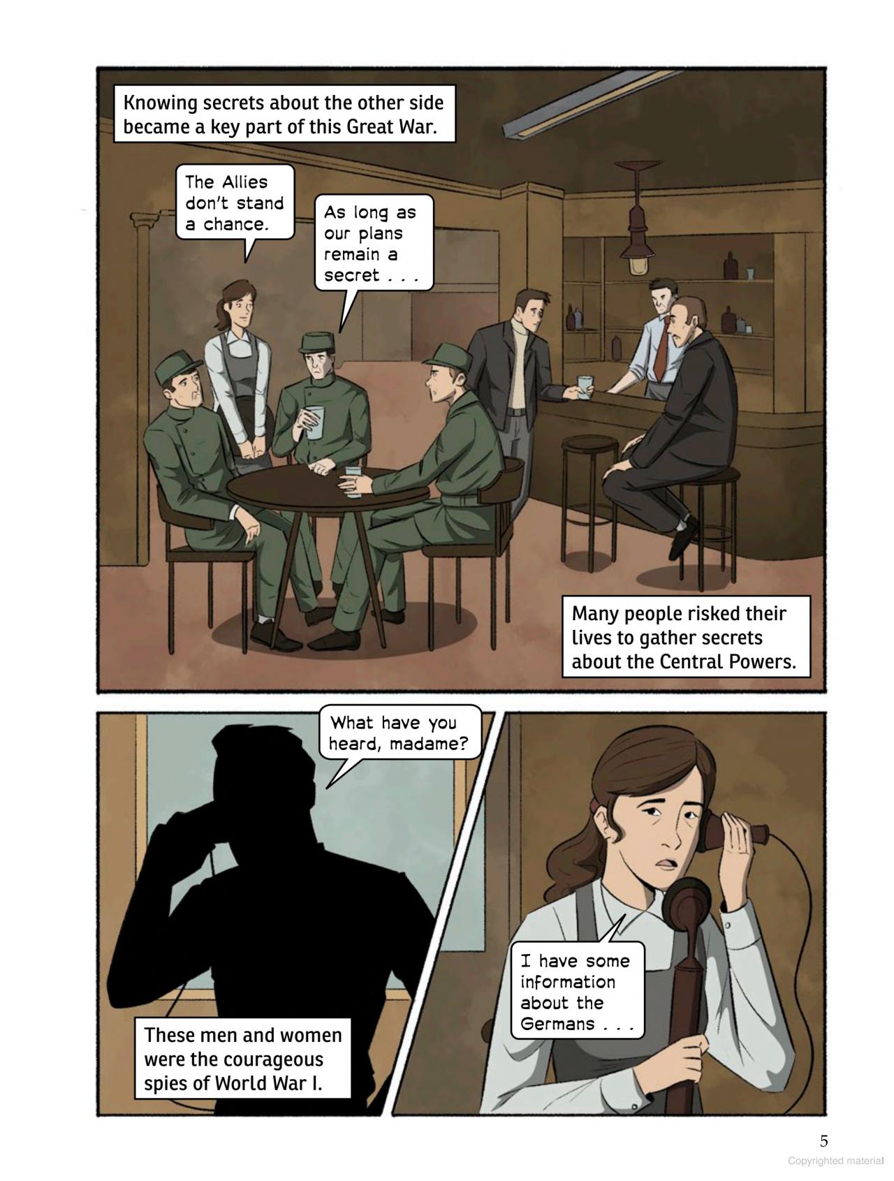 Spy Story Graphics: Undercover Combat: Courageous Spies of World War I