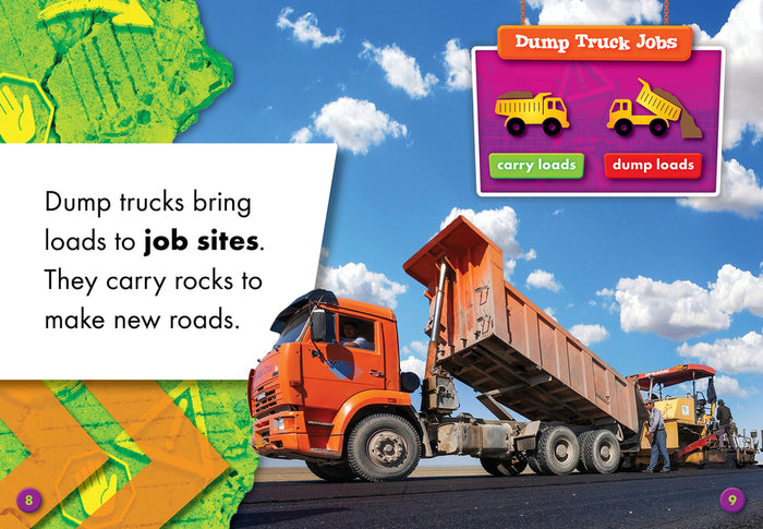 At The Construction Site: Dump Trucks