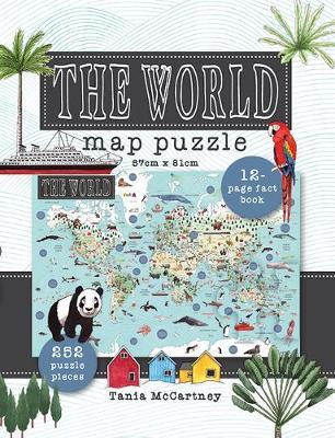 World Map Book & Puzzle 252-Piece Jigsaw Puzzle