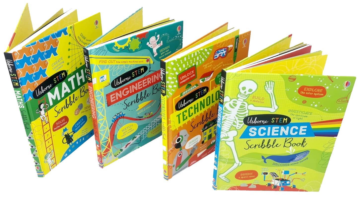 Usborne Stem Scribble Books Box Set