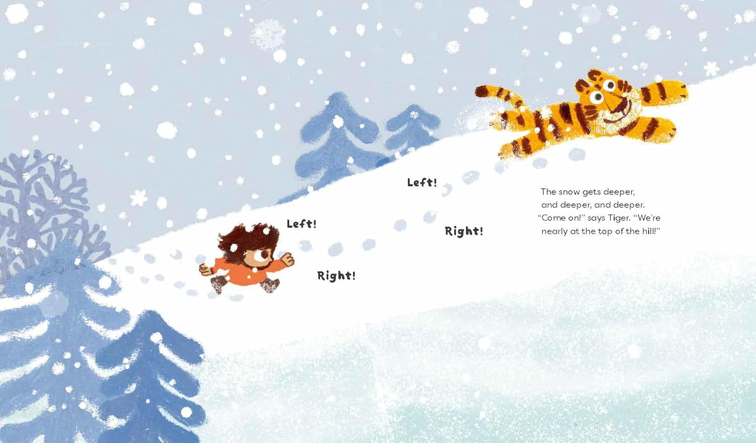 Tiger It's Snowing