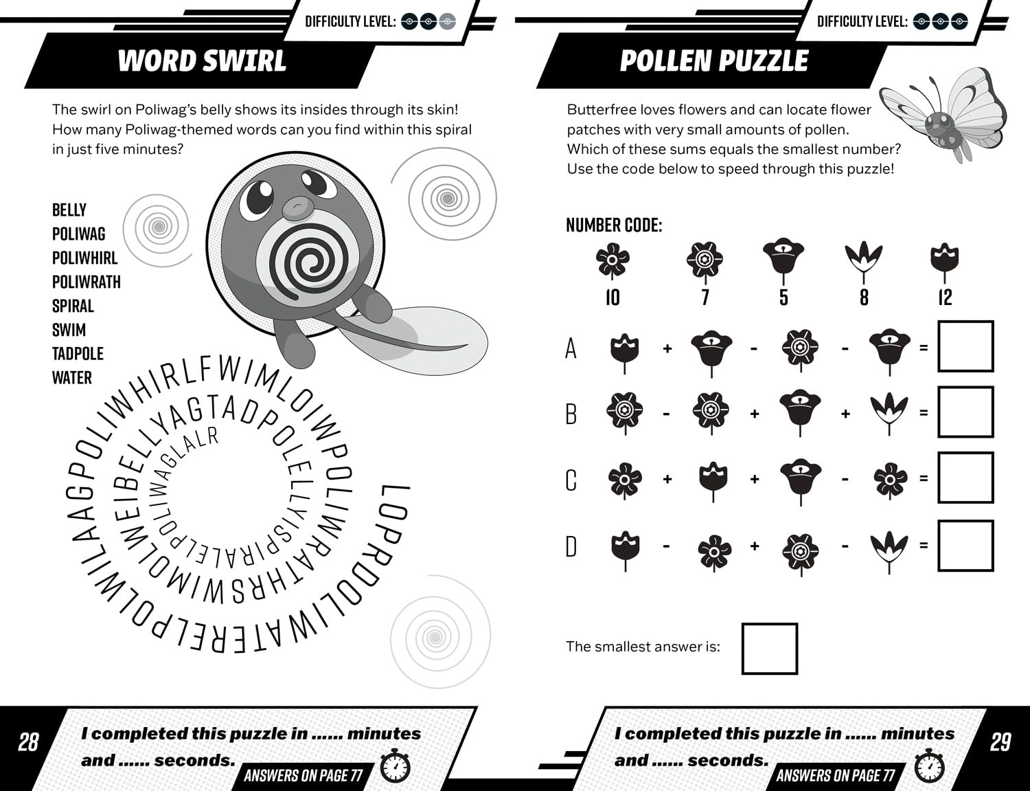 Pokemon 5 Minute Challenges