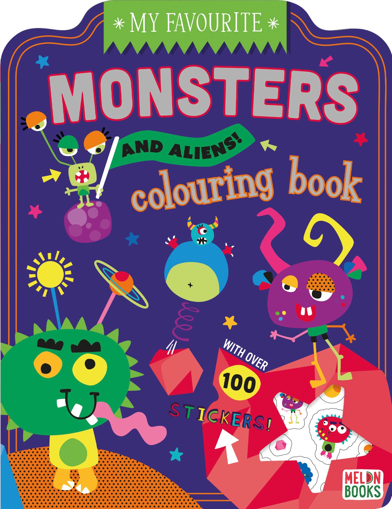 My Favourite Monsters And Aliens Colouring Book