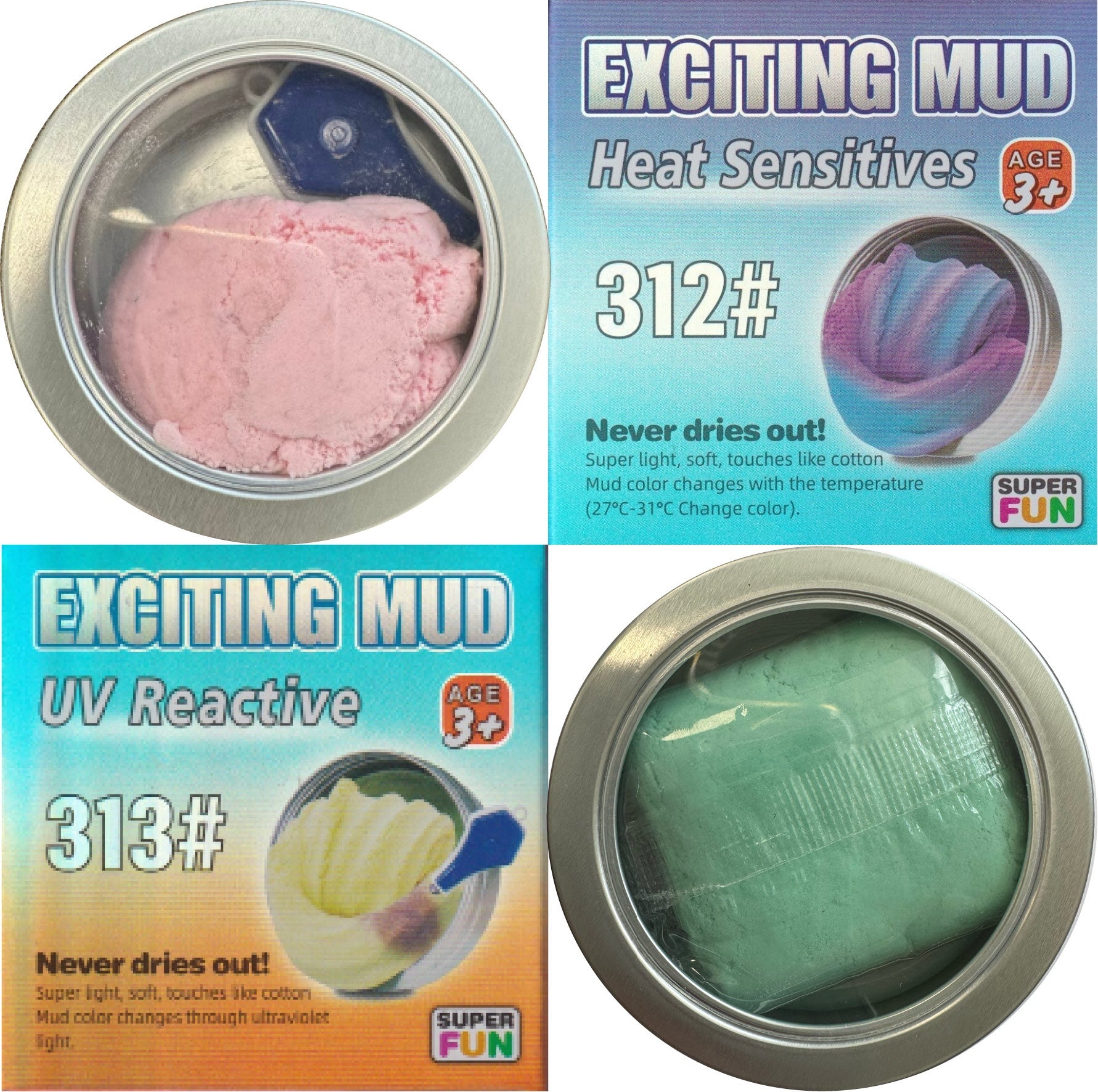 Exciting Mud Assorted