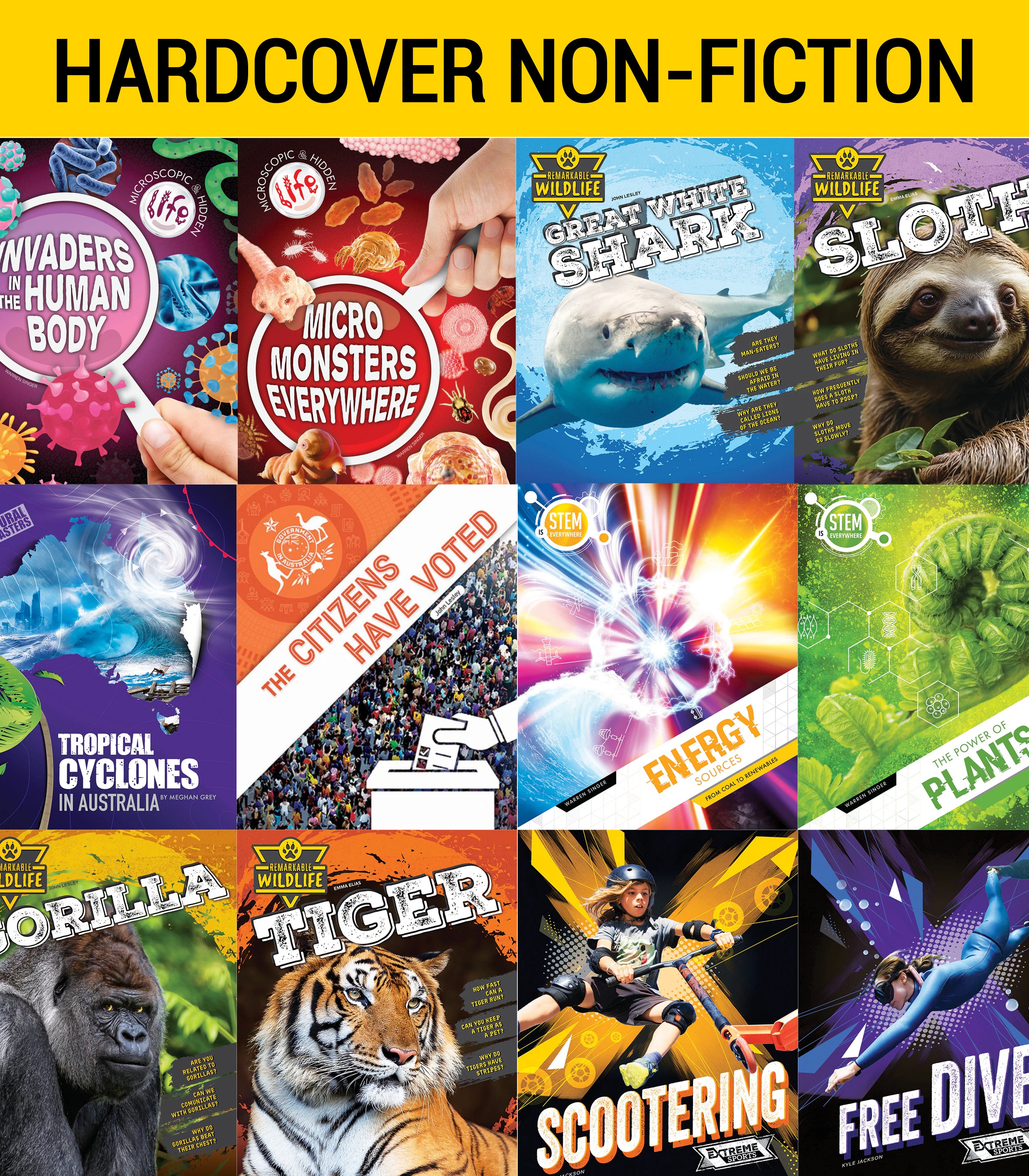Non-fiction Books (Hardcover) Variety Pack (20 titles)