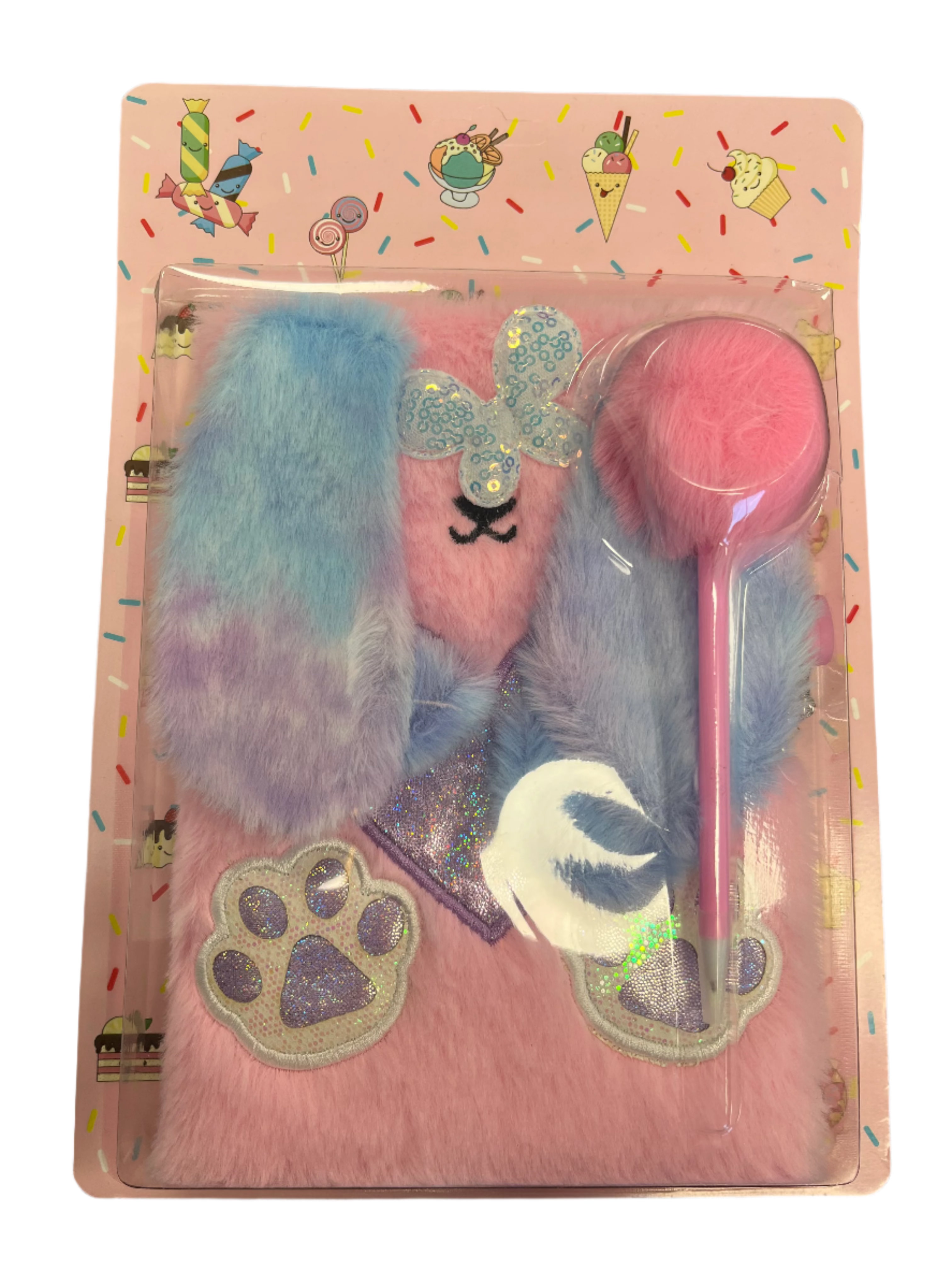 Lockable Journals with a Fluffy Pen Assortment