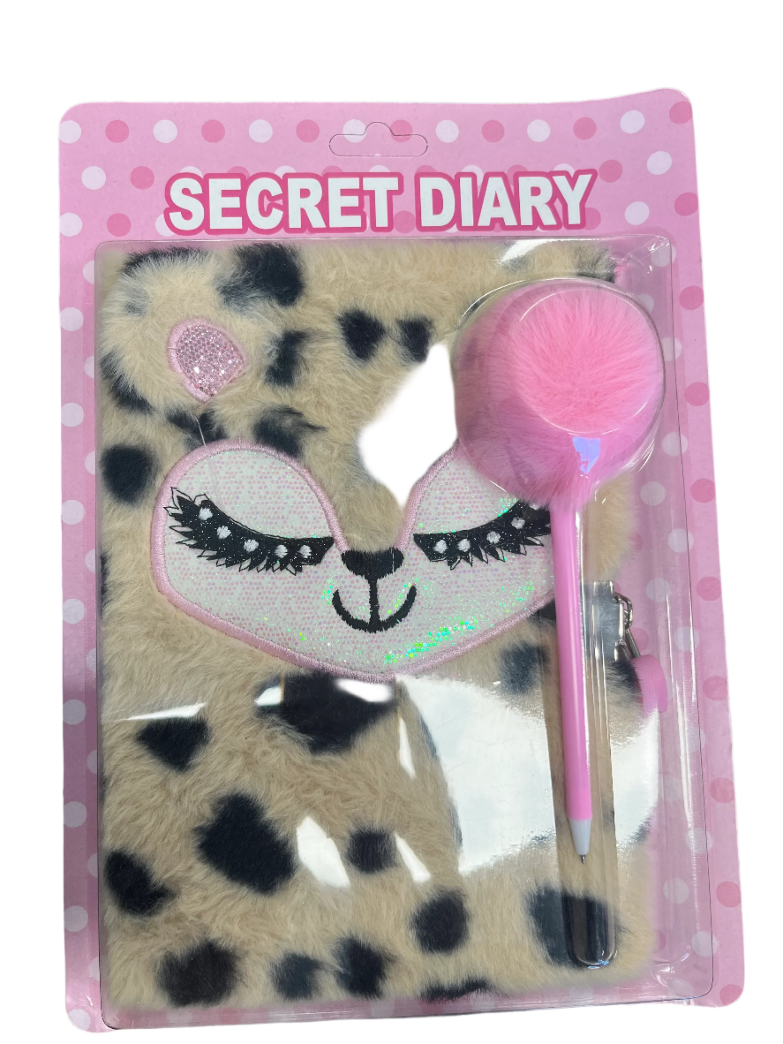 Lockable Journals with a Fluffy Pen Assortment