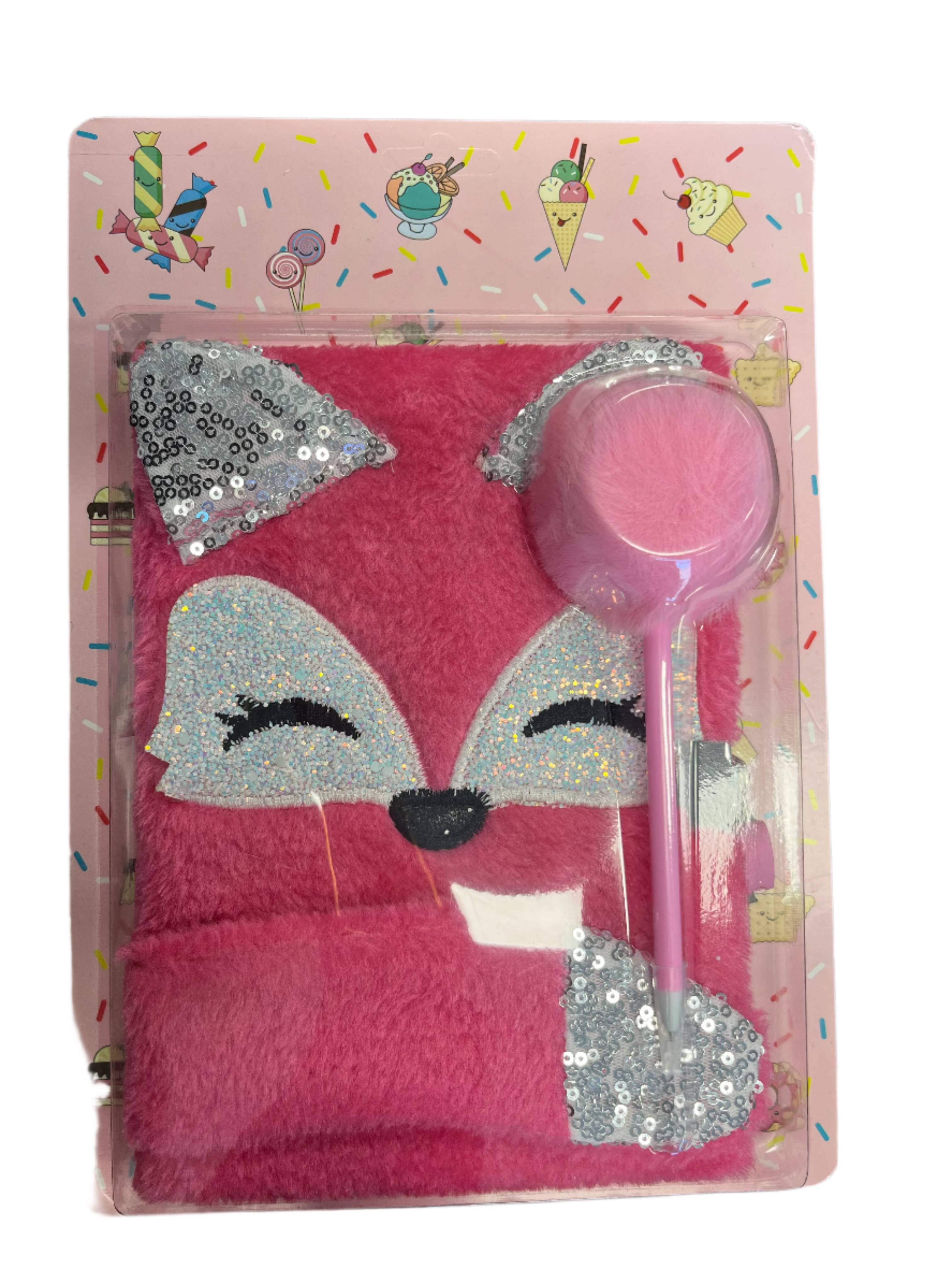 Lockable Journals with a Fluffy Pen Assortment