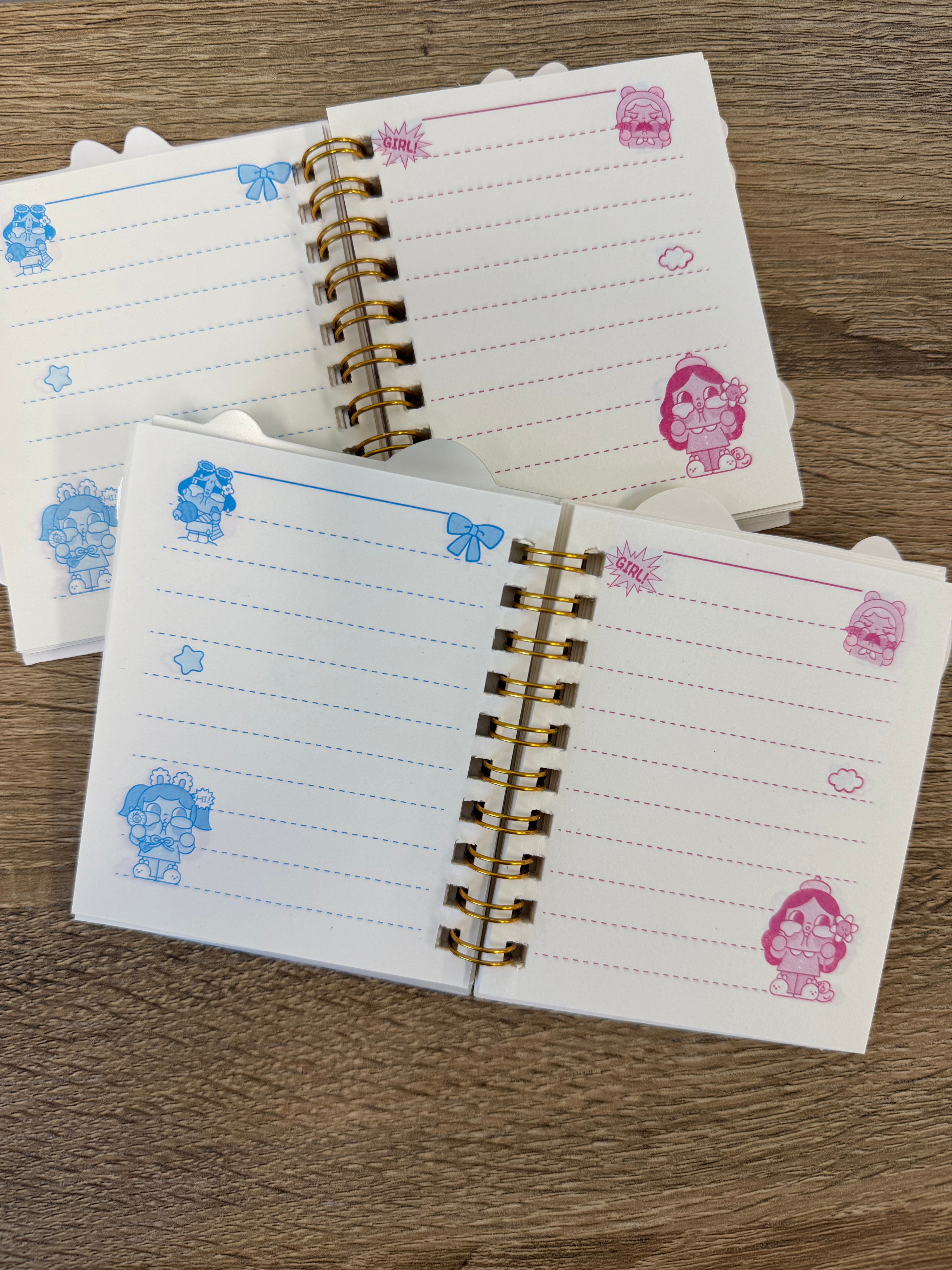 Mini Spiral Girl Notebook