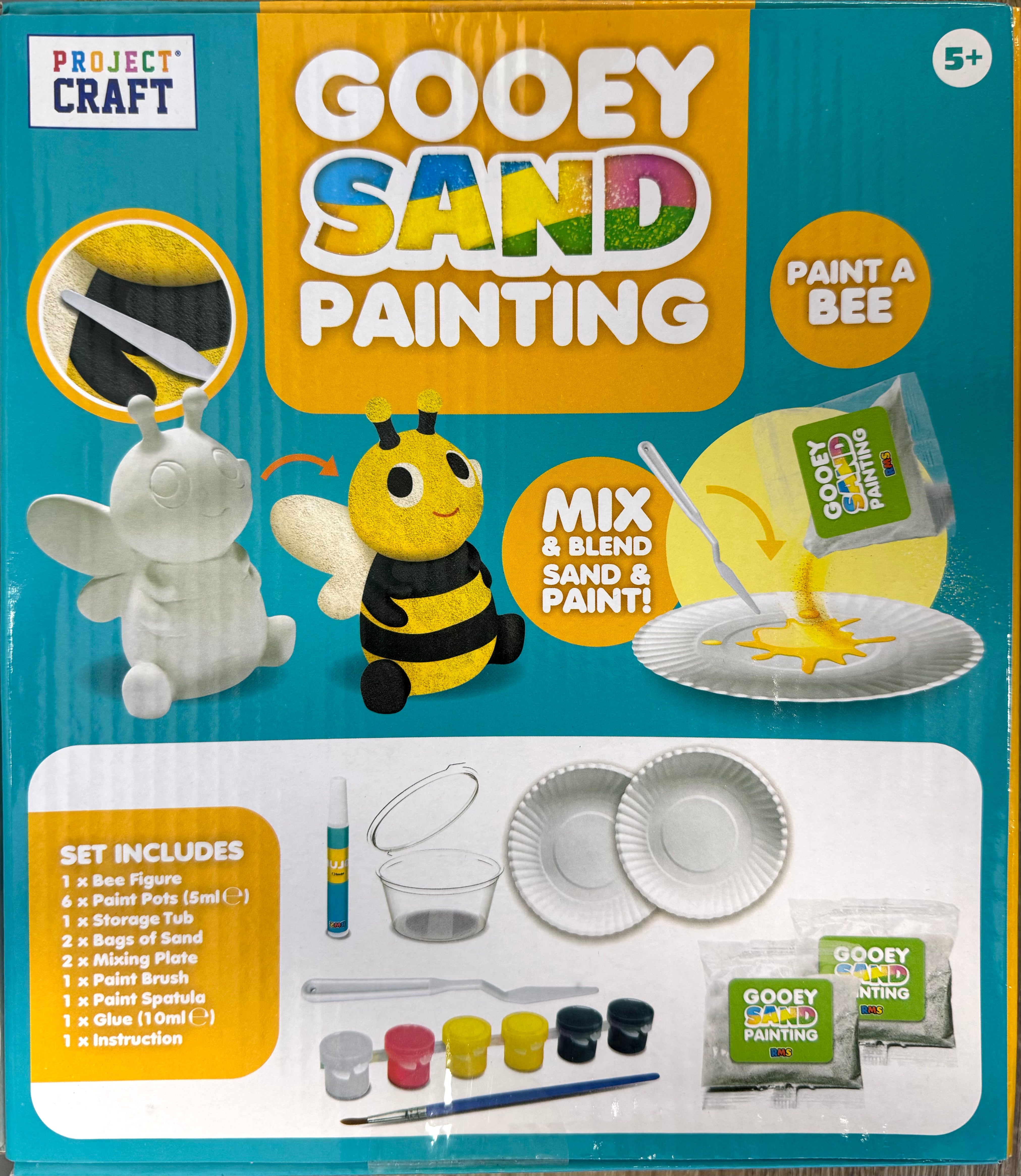Gooey Sand Painting: Bee