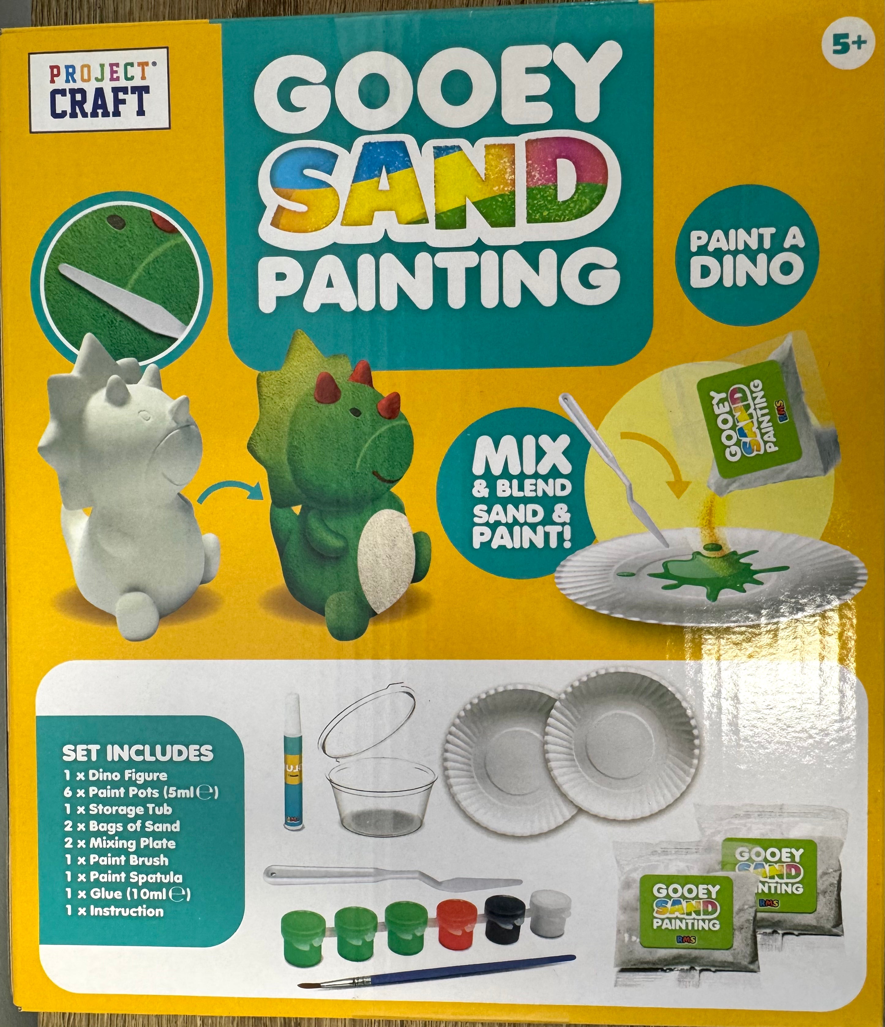 Gooey Sand Painting: Dino